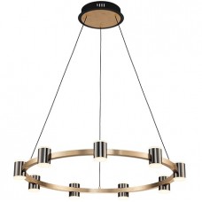 Φωτιστικό Κρεμαστό LED 72W 4600lm 230V Θερμό Φως σε Μαύρο/Ξύλο 955AXEL30472